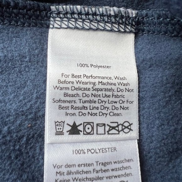 Women's Eddie Bauer Fleece XL Lightweight Full-Zip Dark Blue - Picture 4 of 8